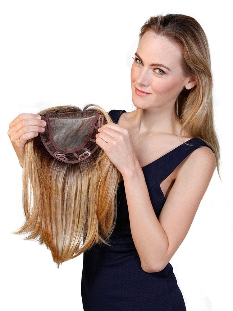 Lace Front Mono Top Straight 14" Hairpiece by Belle Tress