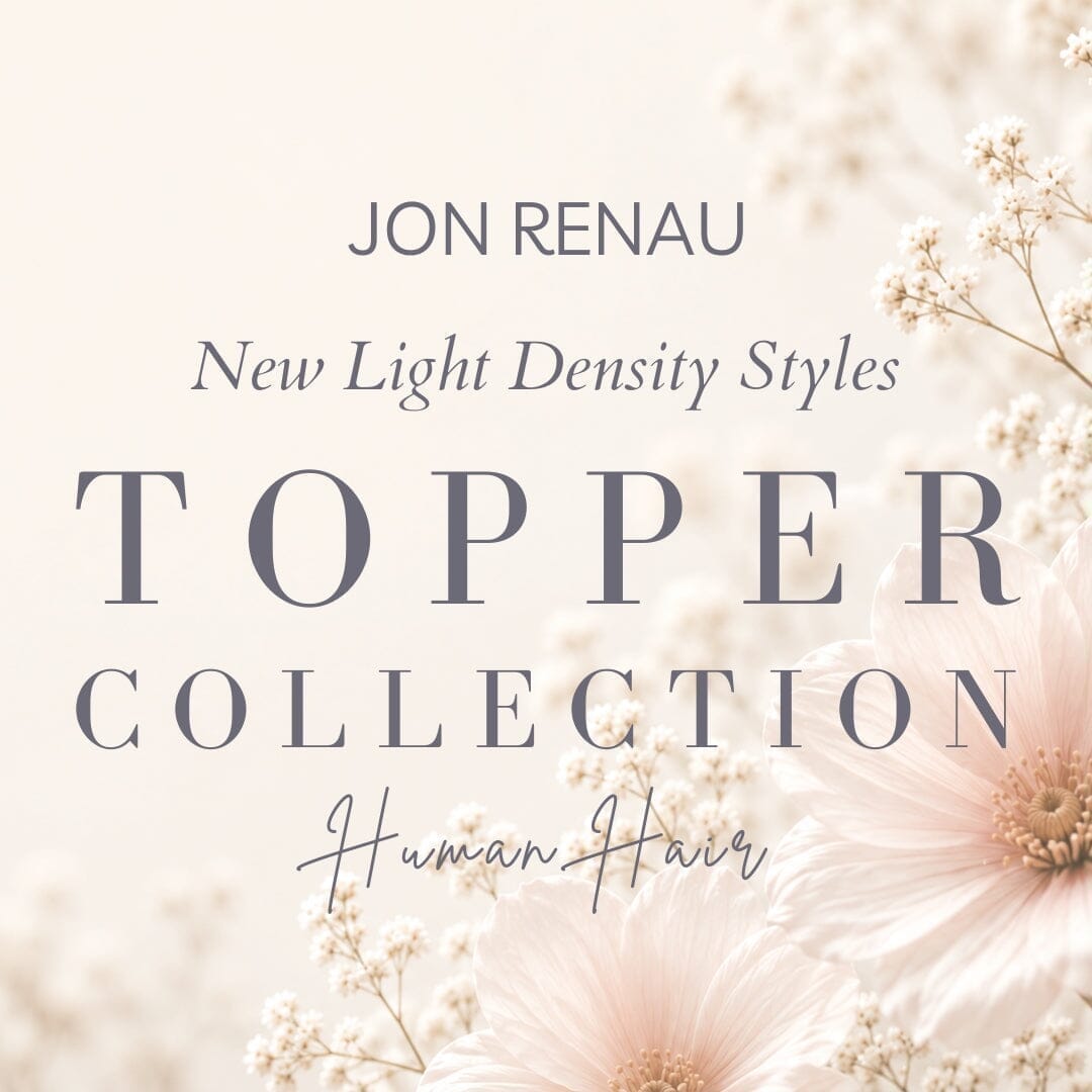 Jon Renau Lite Density Hair Toppers: Natural Coverage for Thinning Hair.