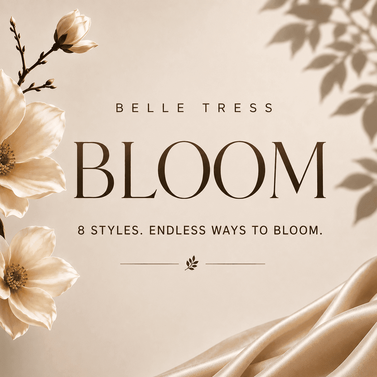 It’s Time to Bloom: Discover the 8 Styles of the New Belle Tress Bloom Collection!