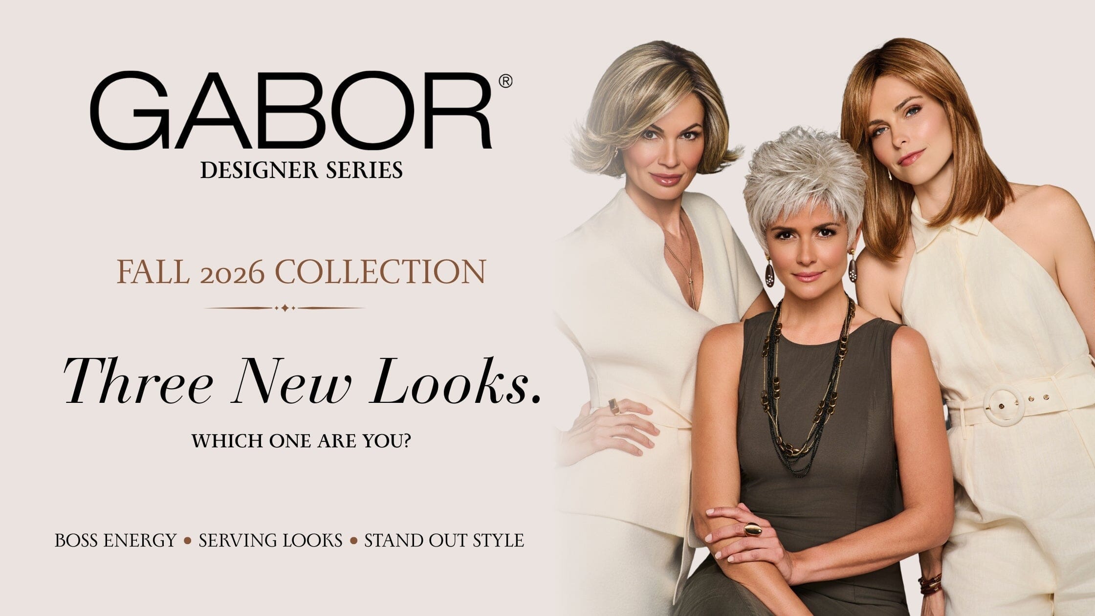Meet the New Gabor Wigs: Boss Energy, Serving Looks & Stand Out Style