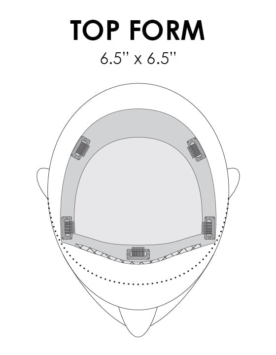 Top Form 6-8" Remy Human Hair Topper by Jon Renau 